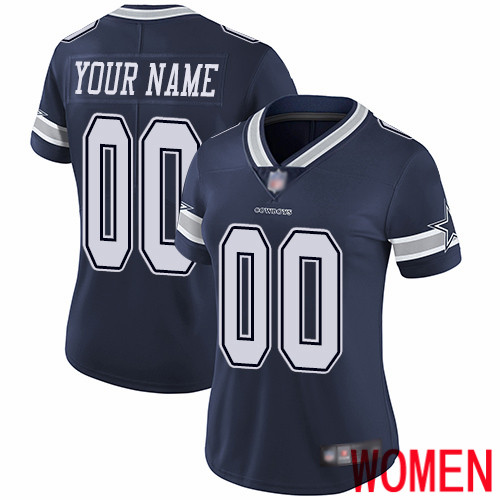 Limited Navy Blue Women Home Jersey NFL Customized Football Dallas Cowboys Vapor Untouchable